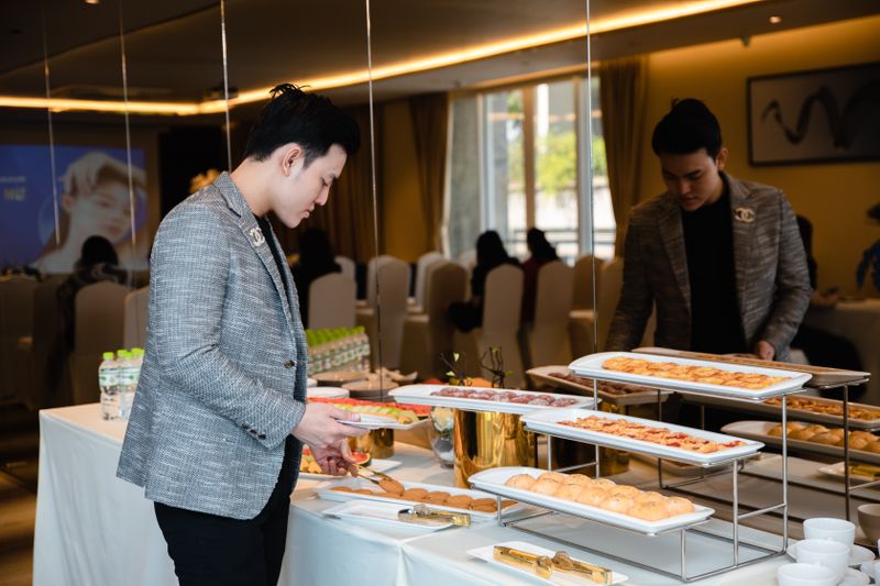 Corporate catering dining setup