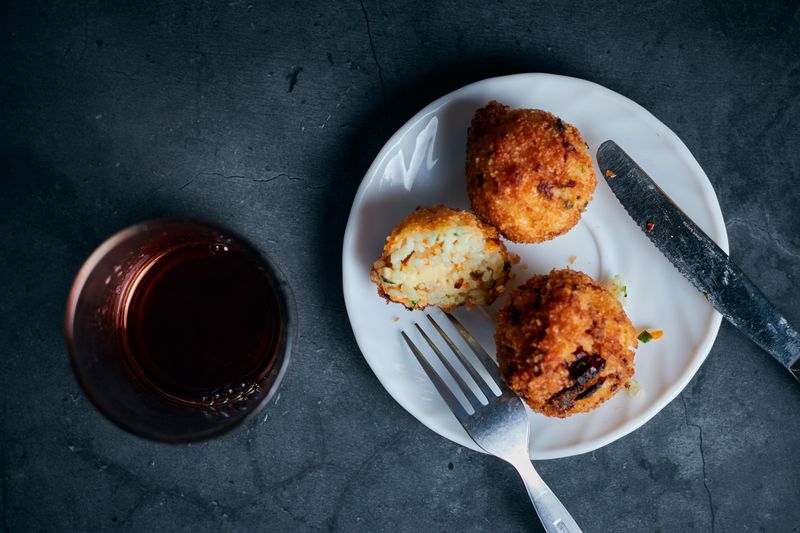 Arancini di Riso starter at Pizzana