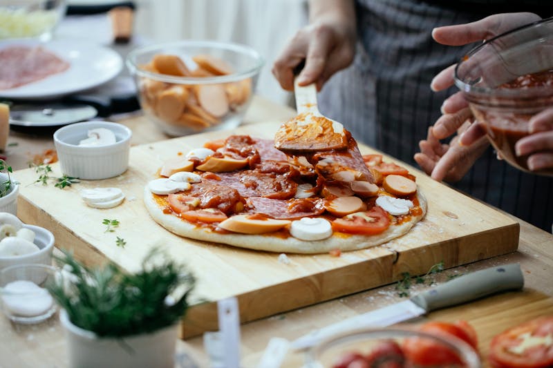 Spicy Nduja specialty pizza at Pizzana